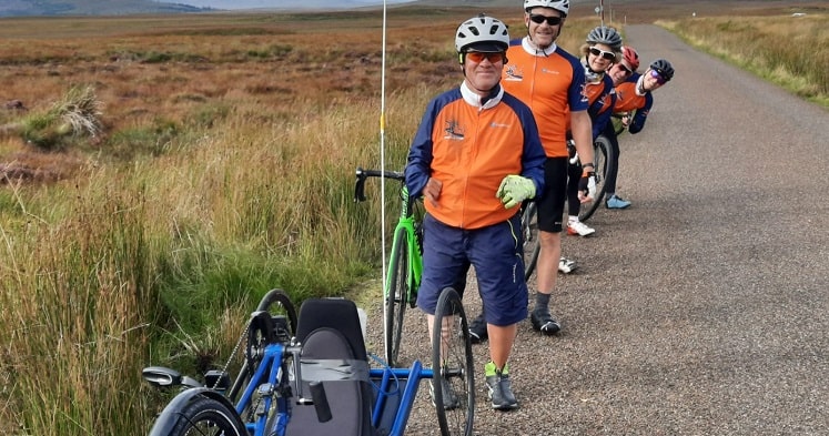 Andrew's 500-mile handcycling challenge