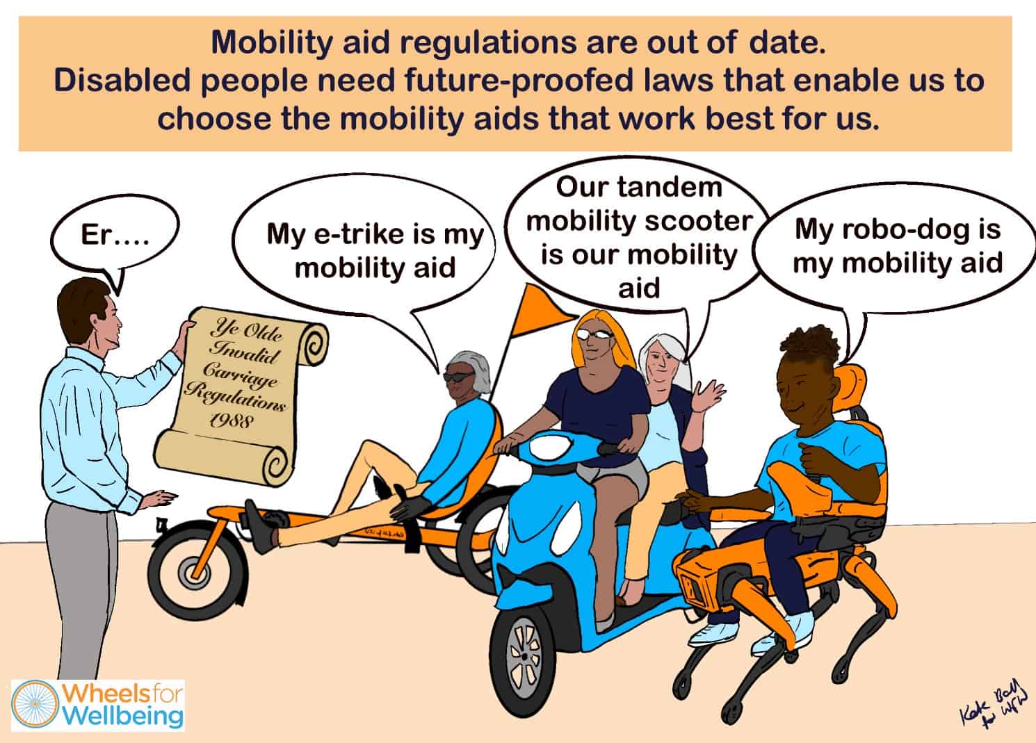 Campaigning for inclusive cycling, Wheels for Wellbeing